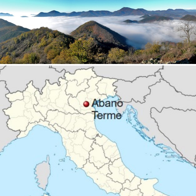 Abano Terme’s Location and View of the Euganean Hills