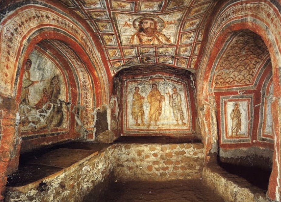 Cubiculum of Leo, Catacombs of Commodilla, Rome