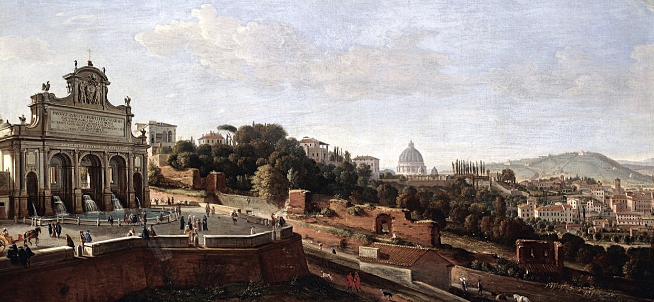 Fontanone portrait by Caspar van Wittel at the end of the 17th century