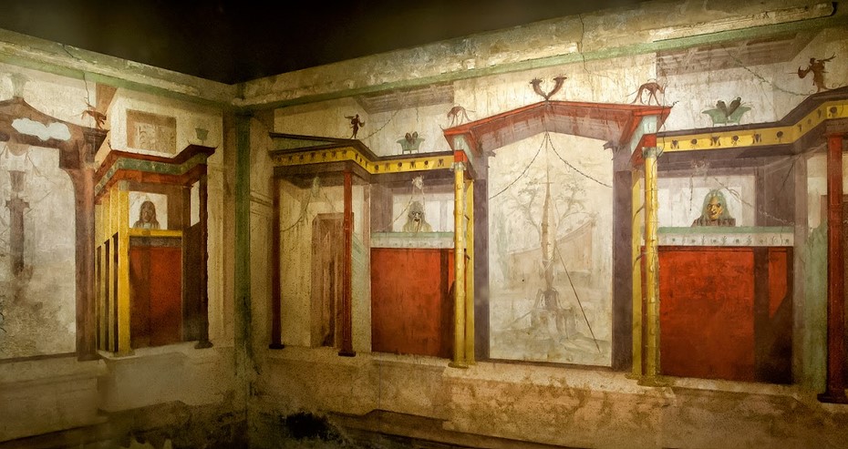 Fresco from the House of Augustus, Palatine Hill.