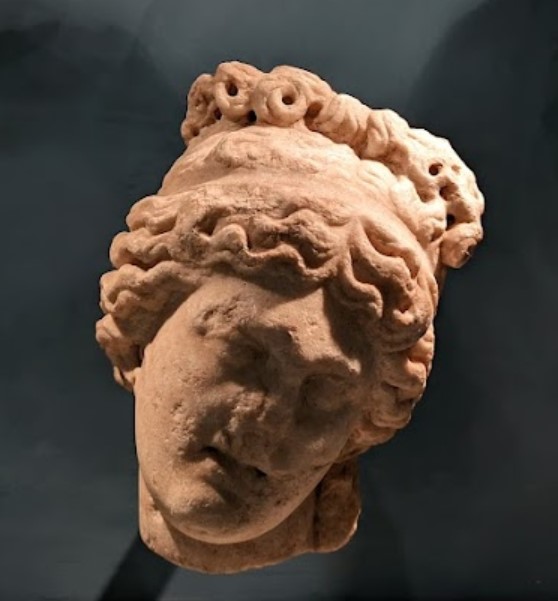 Head of Aphrodite, mid-2nd century AD. Oreste Nardini Archaeological Museum, Velletri.