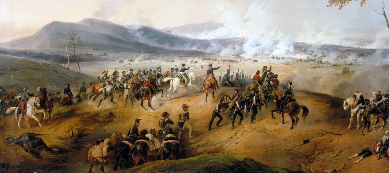 Depicts the Battle of Castiglione ordered by Louis-Philippe for the museum in 1836