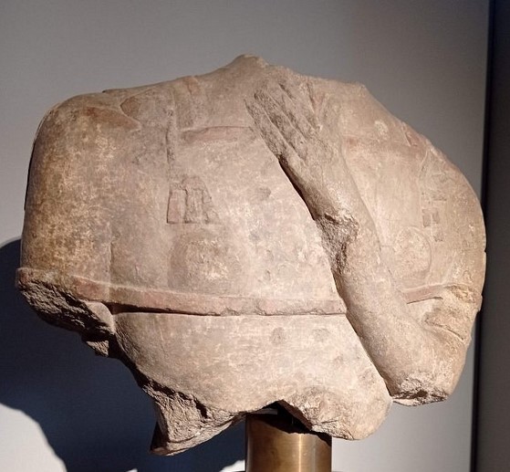 The bust of Capestrano Lady, Archaeological Museum, Chieti. Some archaeologists have put forward the theory that she was the lady companion of the warrior.