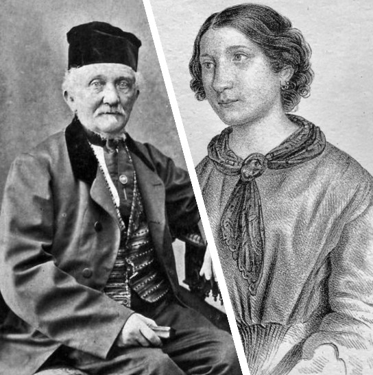 Giuseppe Rocchetti (1799-1874) and his wife Amalia Kiriaki (1803-1854)