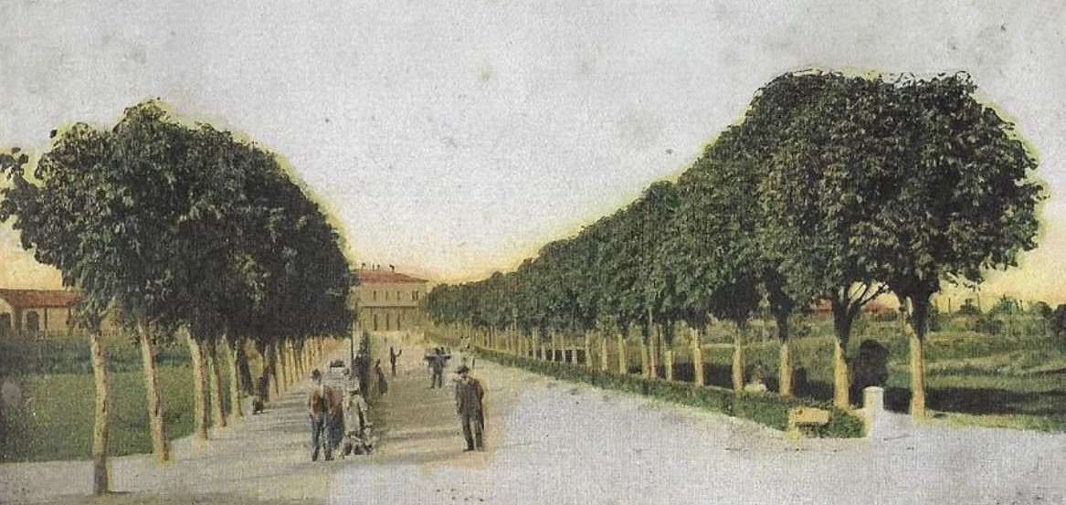 Legnago and Porto, Via della Stazione in 1909