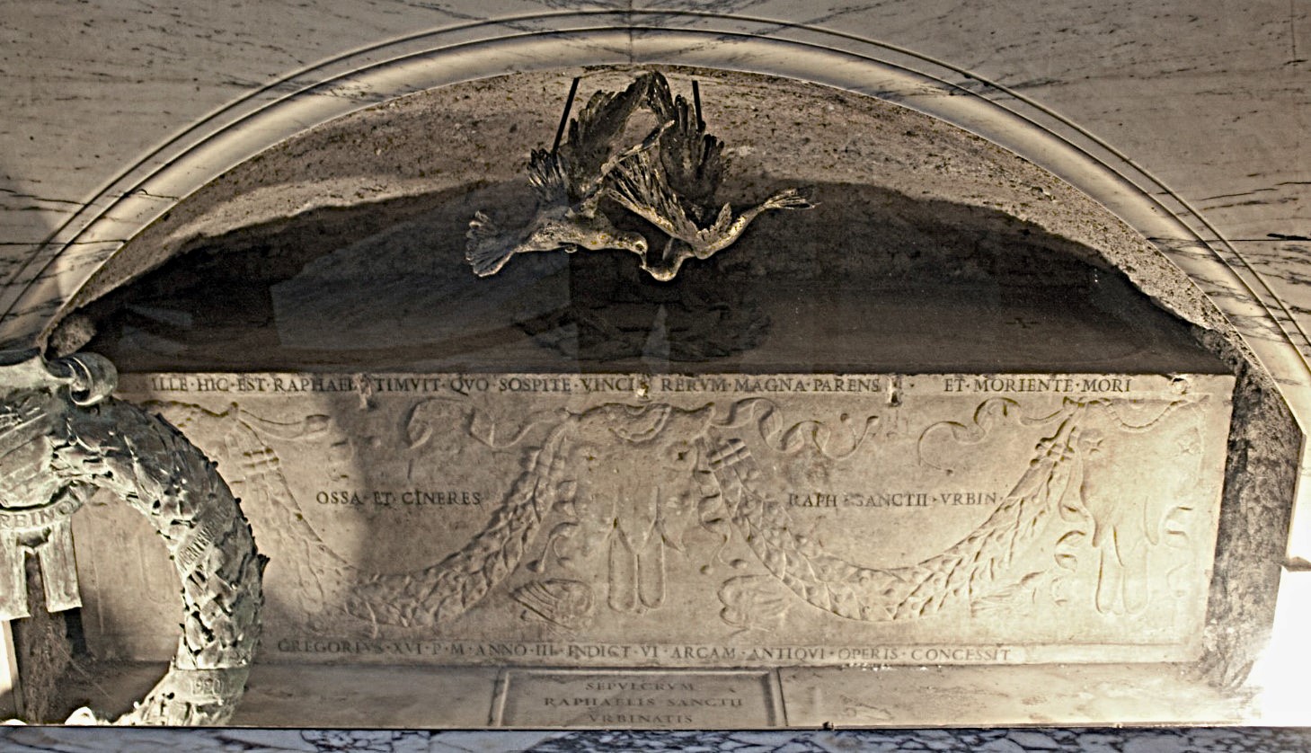 Sarcophagus of Raphael Sanzio.
