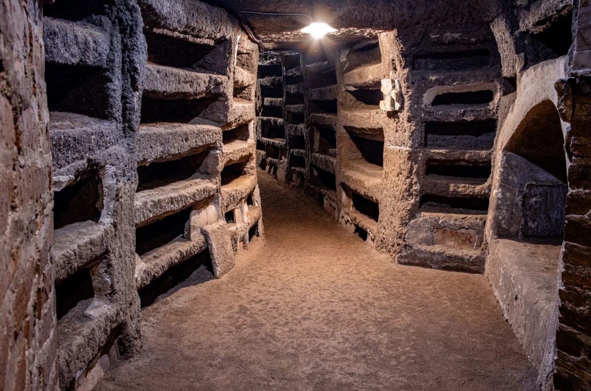 The catacomb galleries of Priscilla