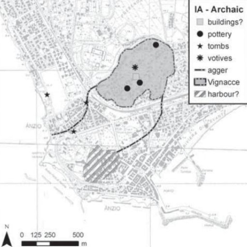 Proto-historic and Archaic remains at Antium
